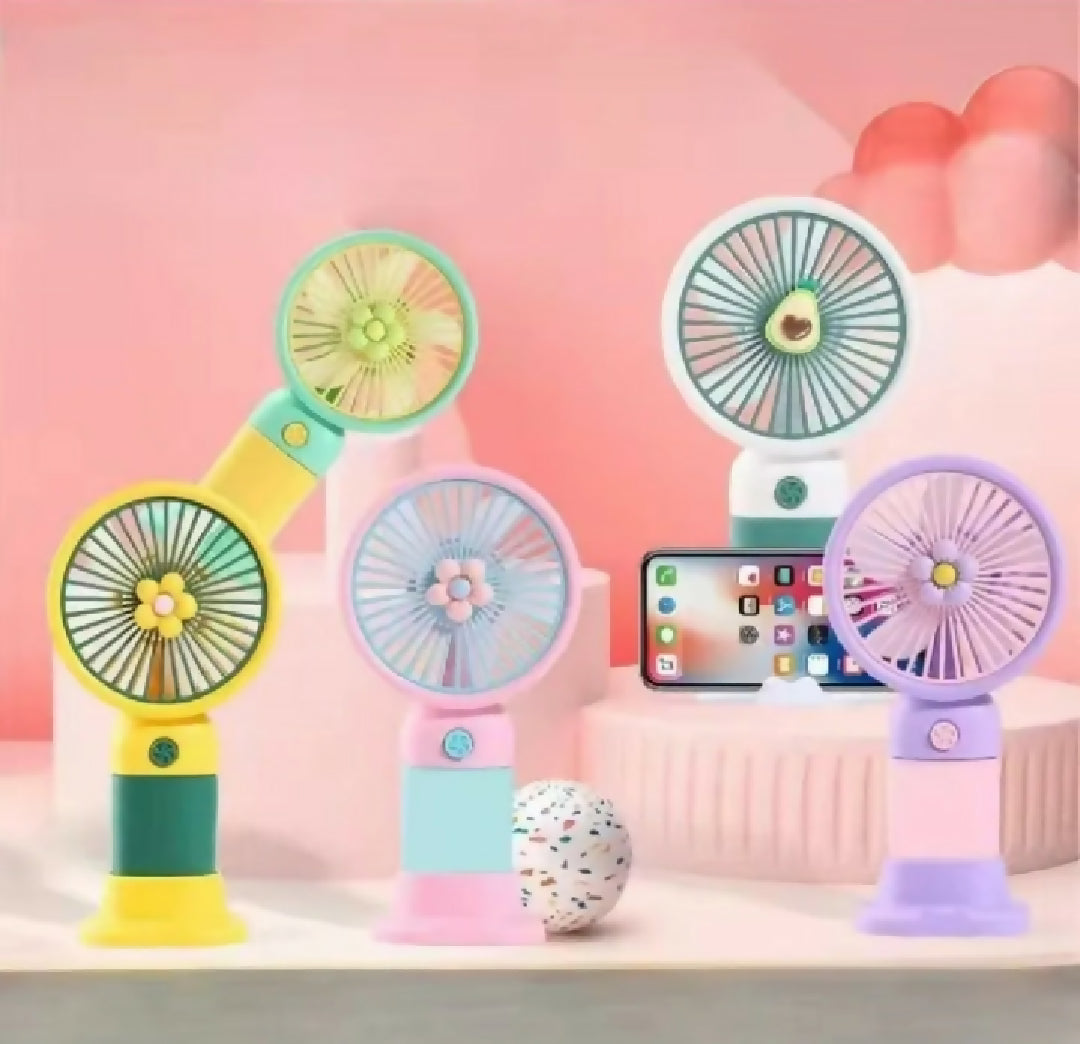 Summer mini handheld fan rechargeable 3 speed hand fan