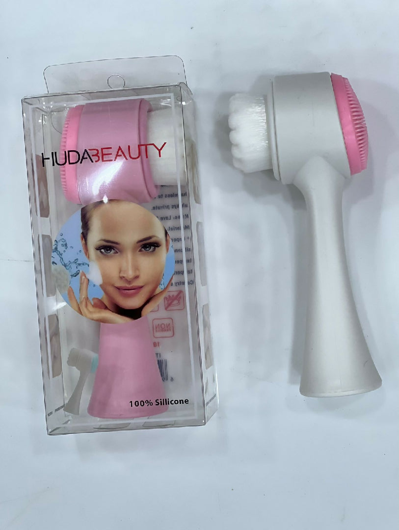 Silicone Double-Sided Facial Cleansing Brush 1 Piece