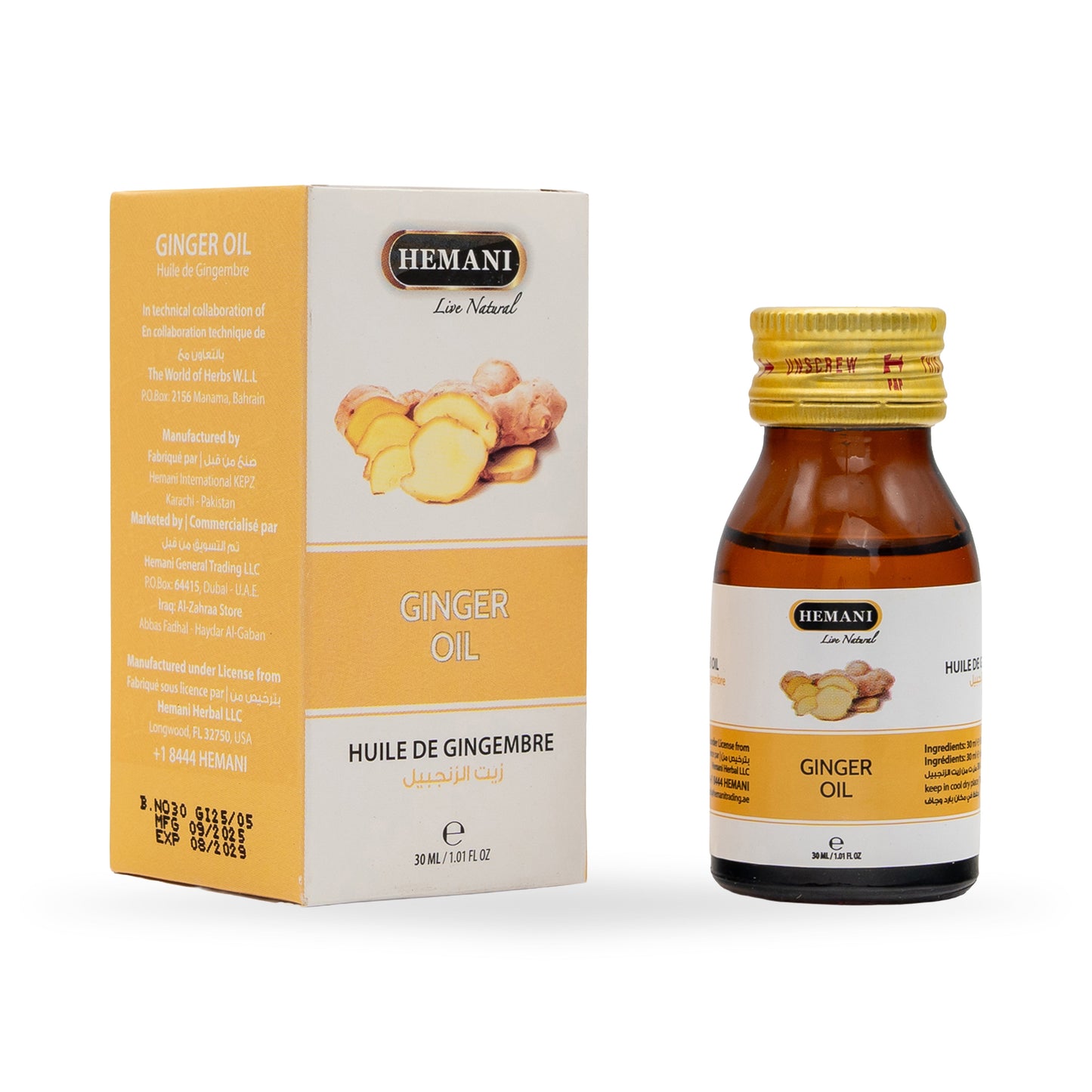 Herbal Oil 30ml - Ginger