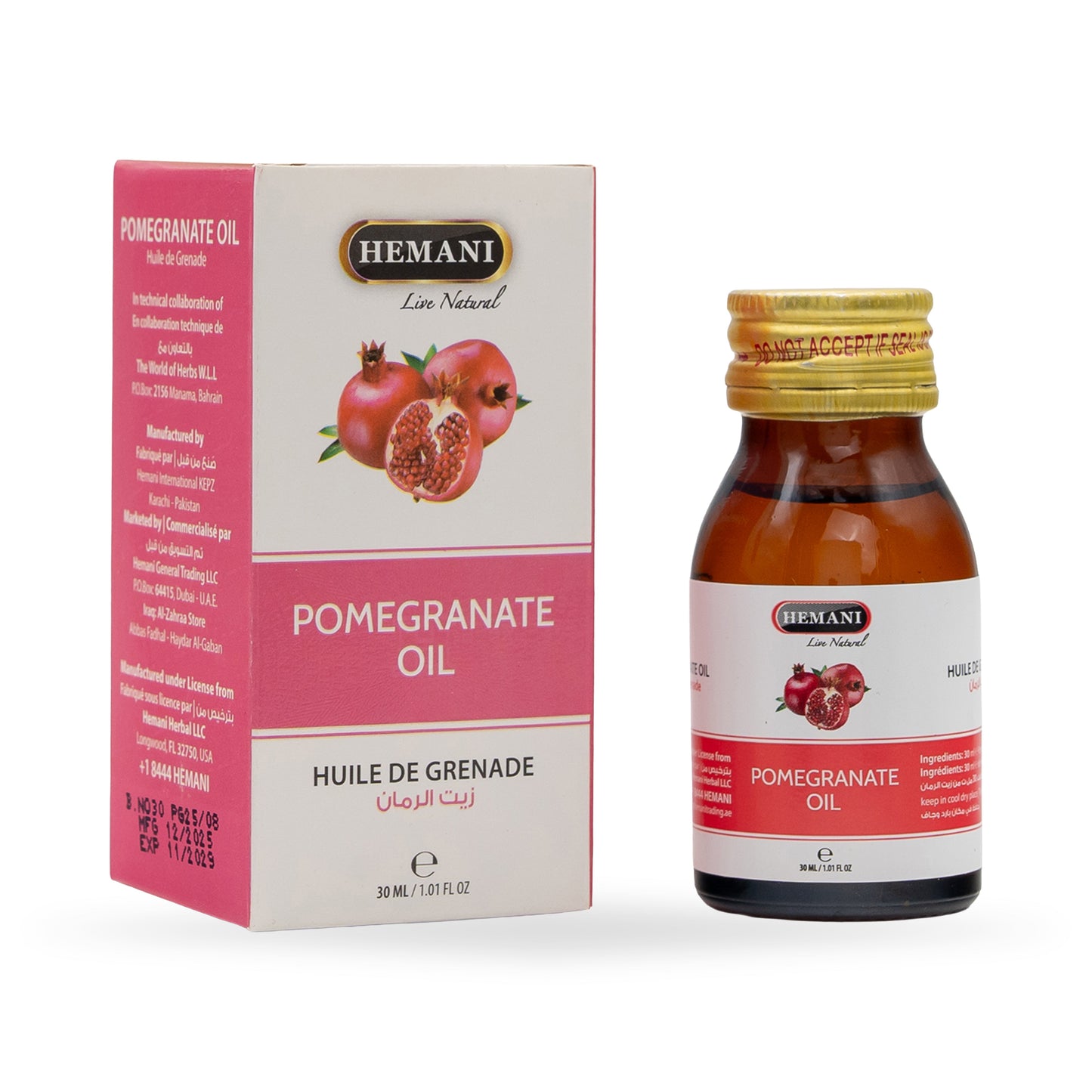 Herbal Oil 30ml - Pomegranate