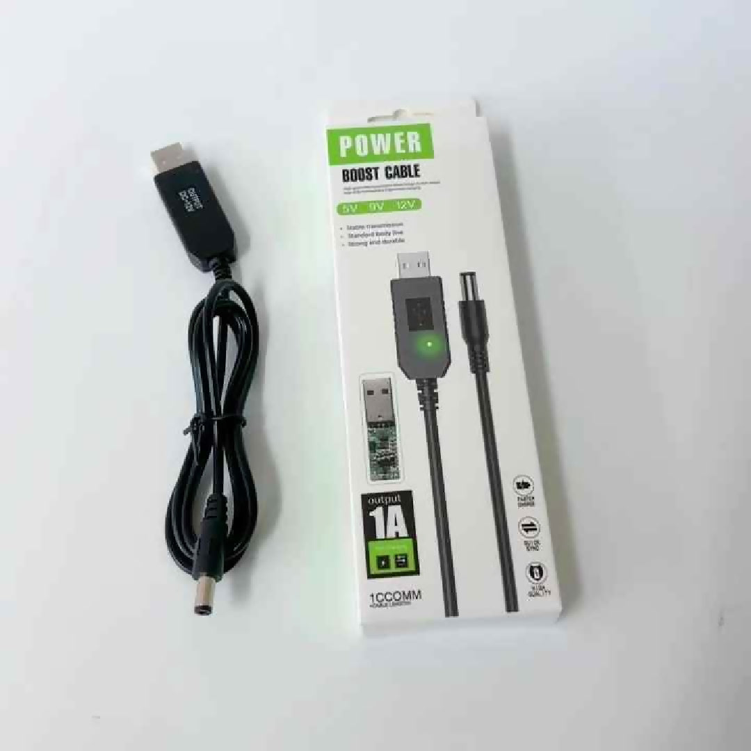 Router Powerbank Boost Cable 5V to 12V