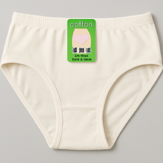 Pack of 2 Jersey Plain Panties for Women - Soft Comfortable Lightweight Everyday Underwear - Available in Sizes S M L Beige - Large