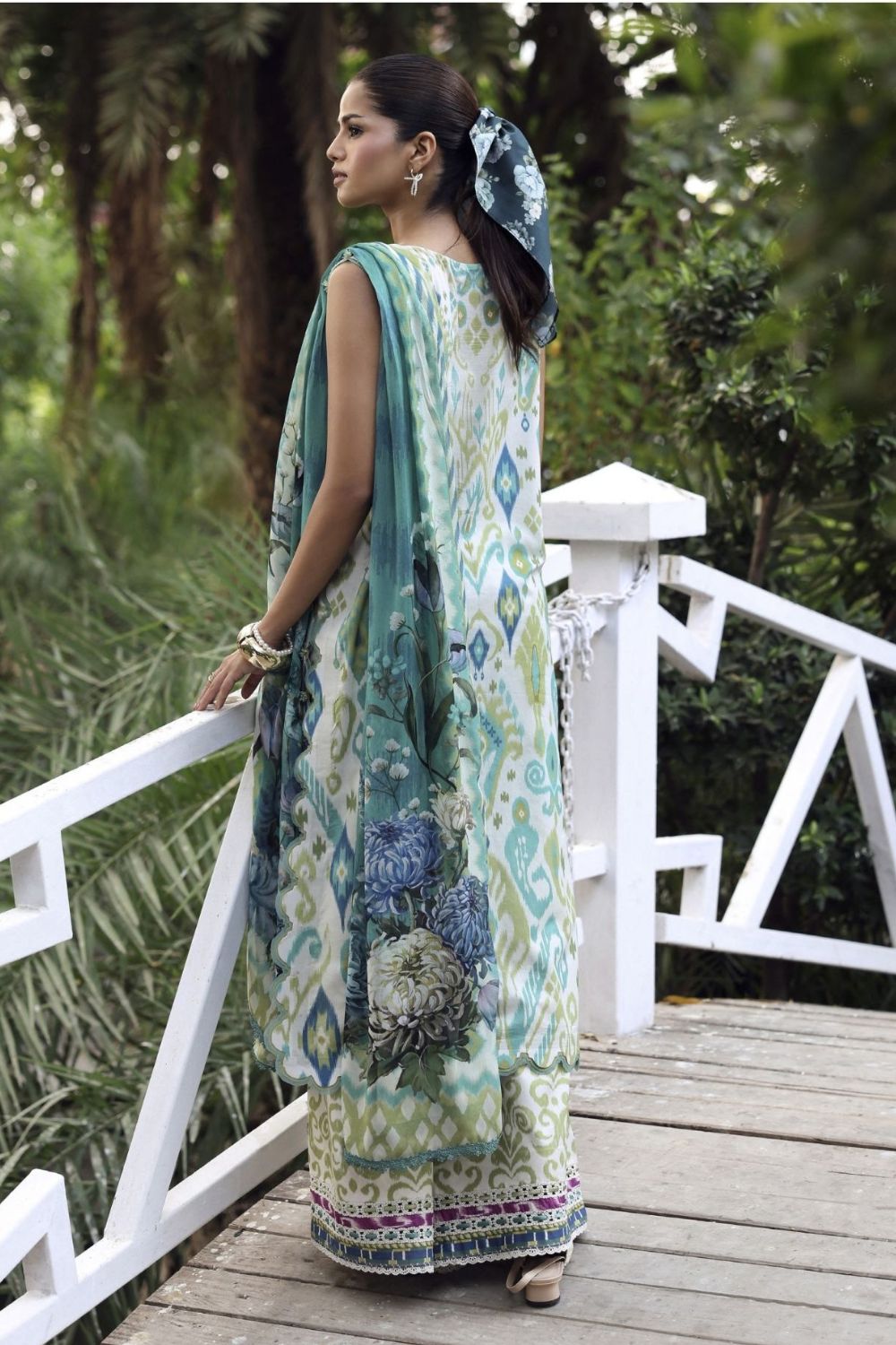Elaf Premium 3Pc Unstitched Belladore Printed Chiffon Suit EPA-2B JUNE