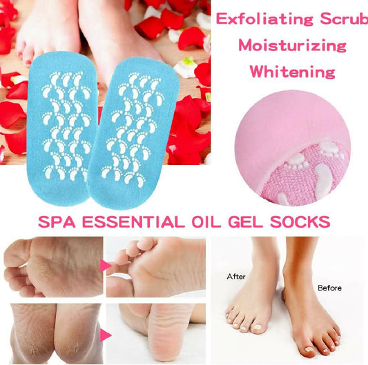 1 Pairs of Gel Socks Soft Moisturising Socks Gel Socks Spa Socks Super Soft Spa Socks with Gel Moisturising Socks Can be Used for Cracked Skin