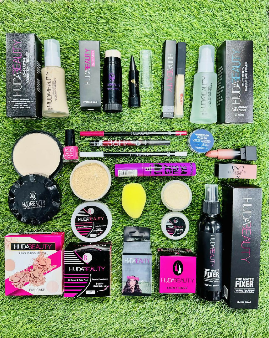 Ultimate Makeup Deal - 17 in 1 Complete Beauty Kit - 17 Pcs Essentials