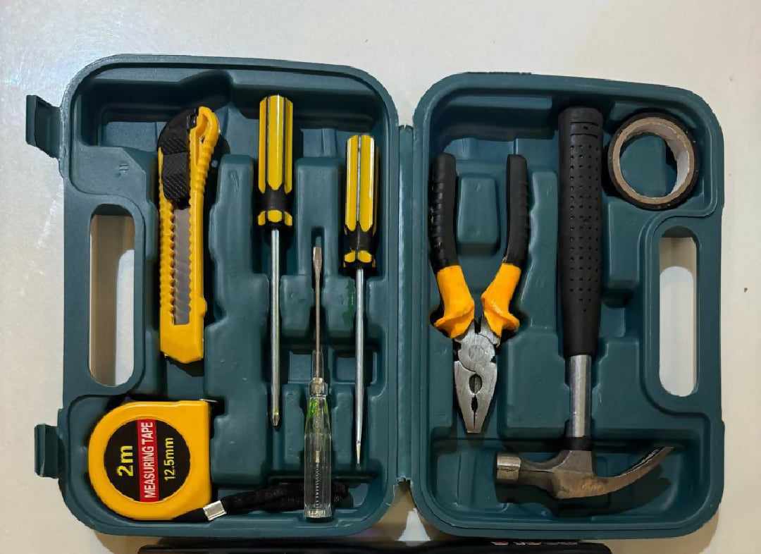 Tool Kit Set 8 Pcs Professional with Box Screwdriver Set Household Repair Tools