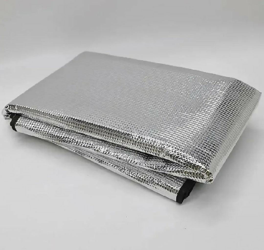 Waterproof Heat resistant Aluminum Foil AC Outdoor Unit Cover Pack of 2