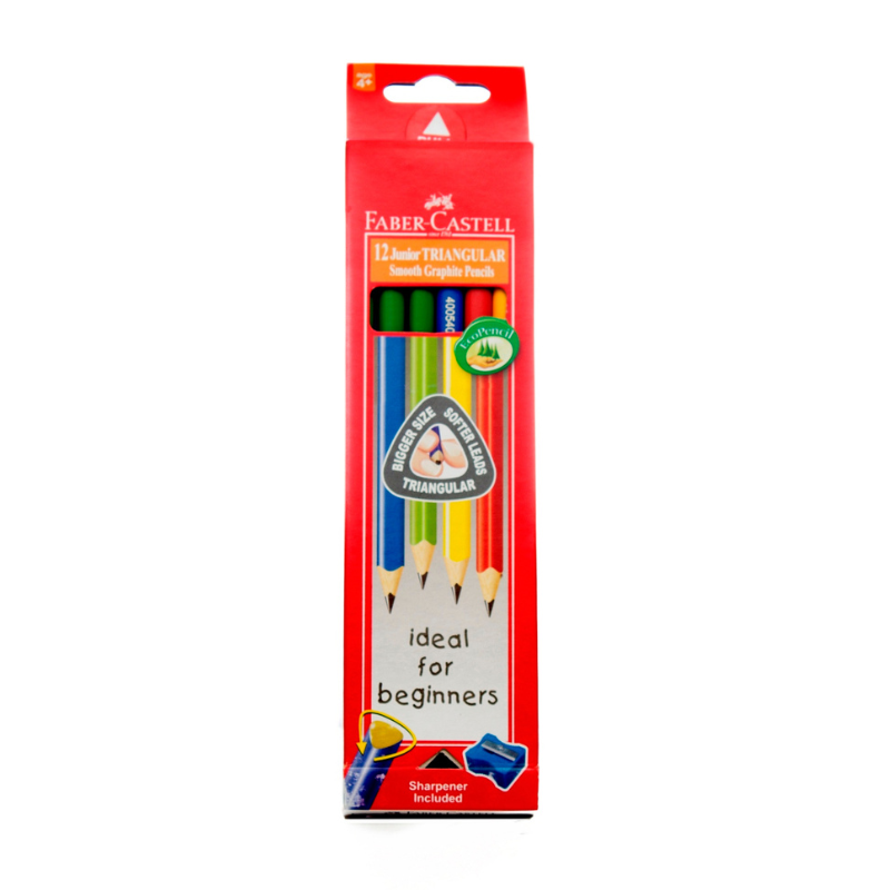 FABER CASTELL Junior Grip lead pencil 12/Box - Stockist.pk