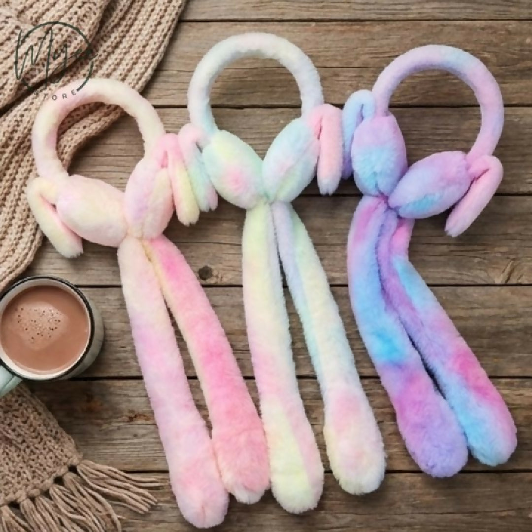 Furry Ear Muffs Comfy Soft Snow Outdoor and Indoor Ladies Girls Earmuff Adjustable