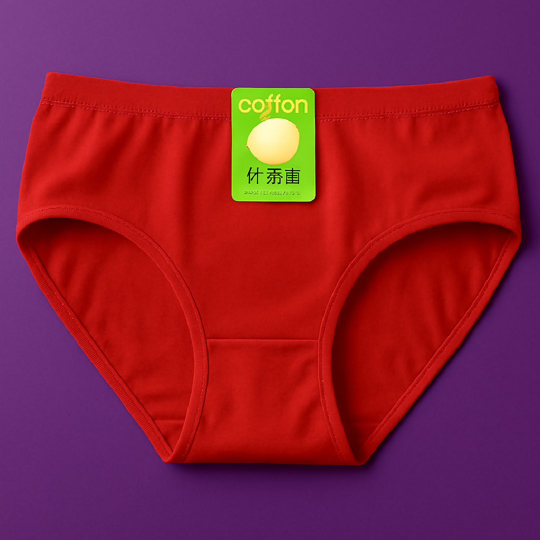Piece) - Large Jersey Plain Panty for Women - Soft Comfortable Everyday Underwear - Lightweight and Breathable Lingerie in Red - 1 Piece - Large