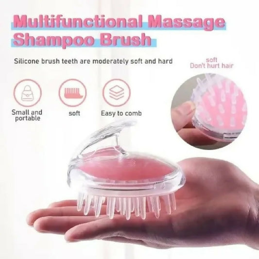 Premium Soft Silicone Head Scalp Massager Brush Deep Cleansing Shampoo Comb for Hair Growth Relaxing Bath Massage