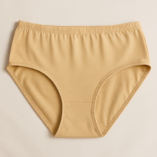 Jersey Plain Panty for Women - Soft Comfortable - Lightweight Fabric - Skin - S M L - Large