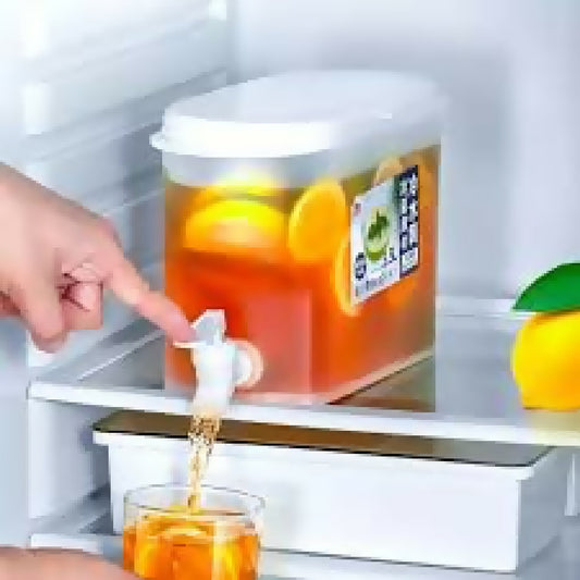 Cold Kettle with Faucet Refrigerator Fruit Teapot Summer Household Lemonade Bottle Large Capacity Ice Water Cool Bucket