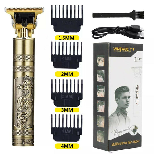 Vintage T9 Professional Hair Trimmer Classic Cordless Grooming Machine