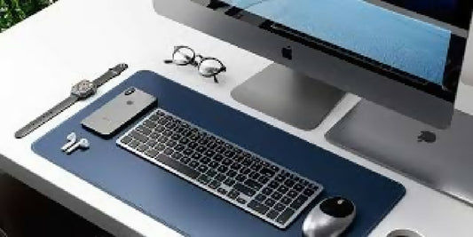 Laptop Matt Desk Mat Computer Table Protector Mat Multi use Synthetic Leather Matt Large