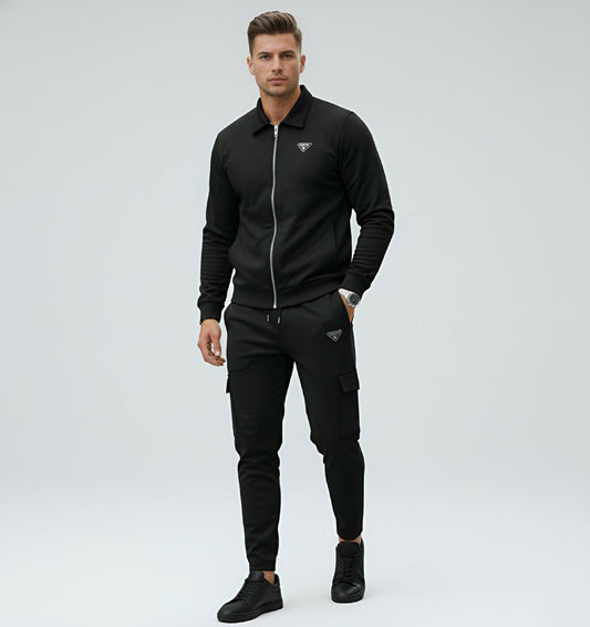 Premium Suede Scuba Imported Tracksuit Heavyweight Fabric with Brass Zippers