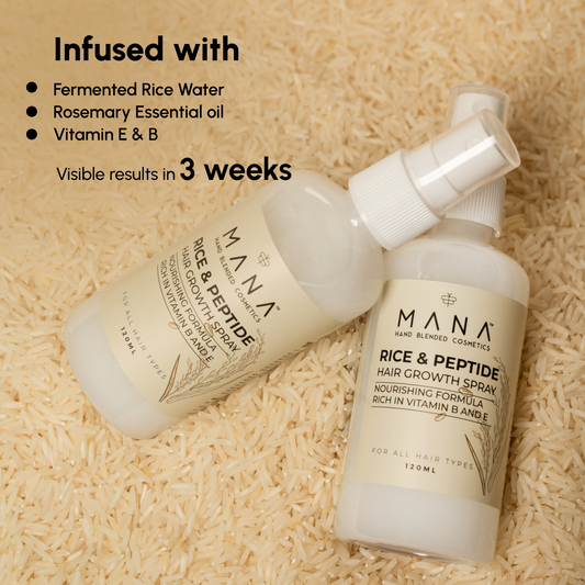 Shop Rice and Peptide Hair Growth Spray at Mana Beauty Spirit
