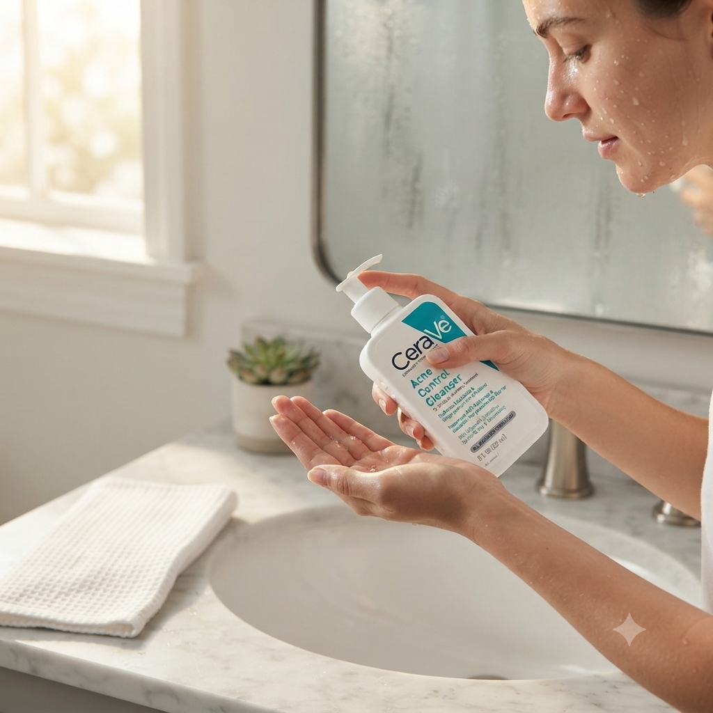 CeraVe acne control cleanser face wash 2 percent salicylic acid 237ml
