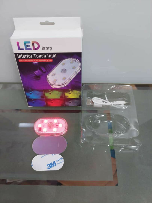 Car LED Lights Interior Magnetic Auto Interior lighting USB Rechargeable Portable LED Lights Car Night Reading Car Ambient Lighting 7 Colors - Random Color