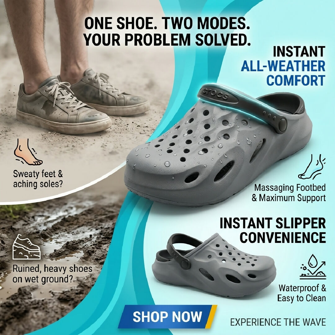 Modern EVR Clogs for Men 2 in 1 Waterproof Lightweight Sandals and Slippers