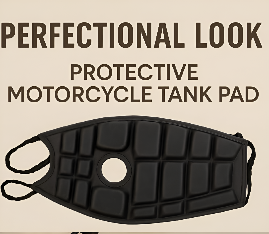 Universal Waterproof Motorcycle Fuel Tank Cushion Premium Relaxer Tanki Pad Protective Cover for All Bikes Anti Slip Shock Absorbing Weather Resistant Pad for Comfortable Riding on Any Terrain
