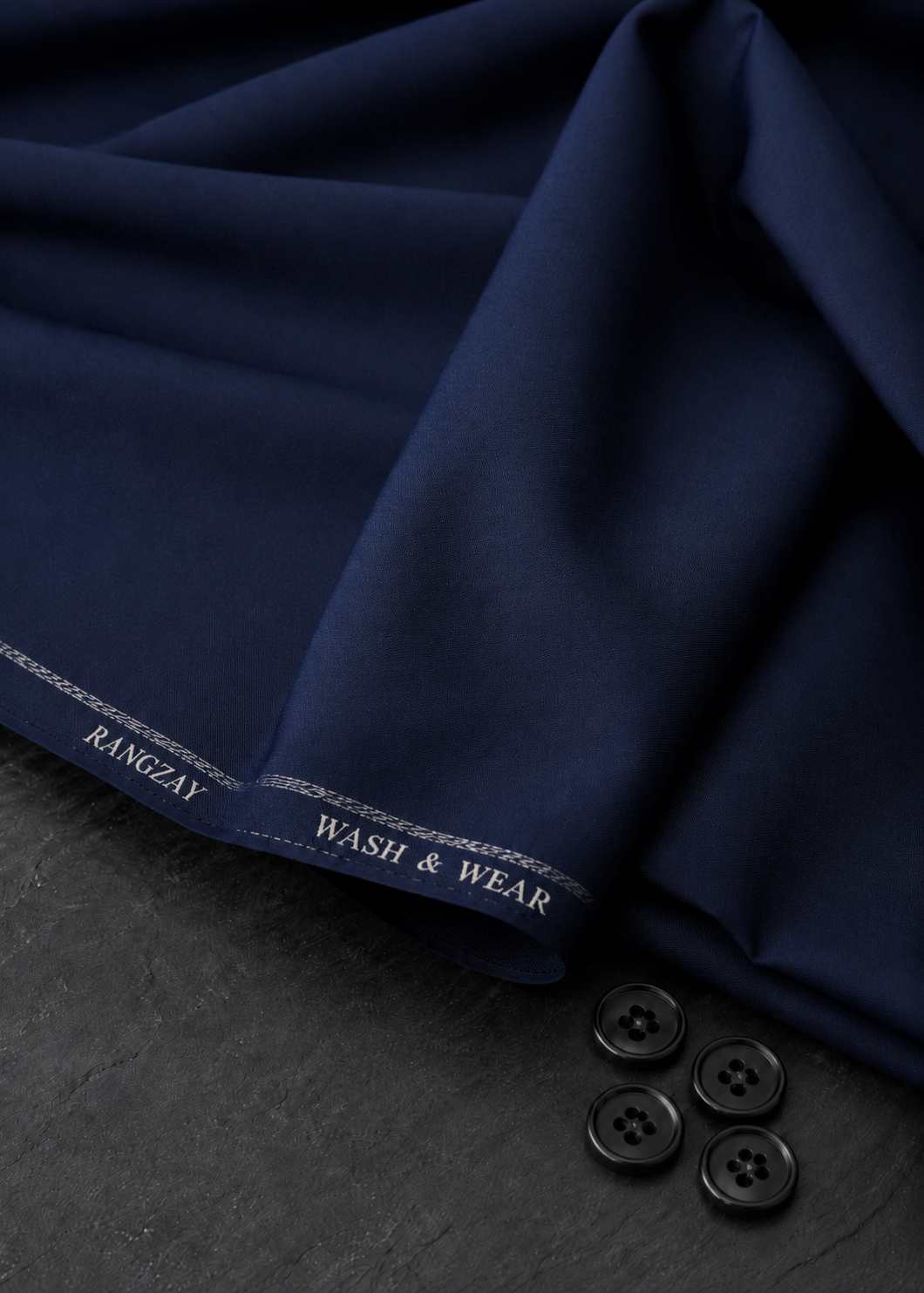 Navy Blue Wash & Wear