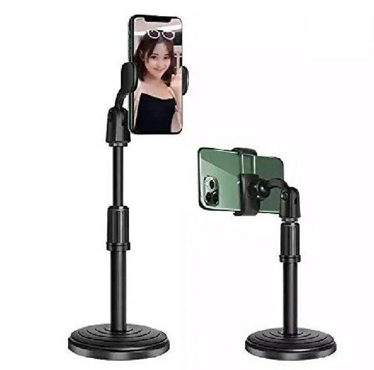 Mobile Phone Desk Stand Height Adjustable Foldable Phone Holder for Video Calls Live Streaming Office