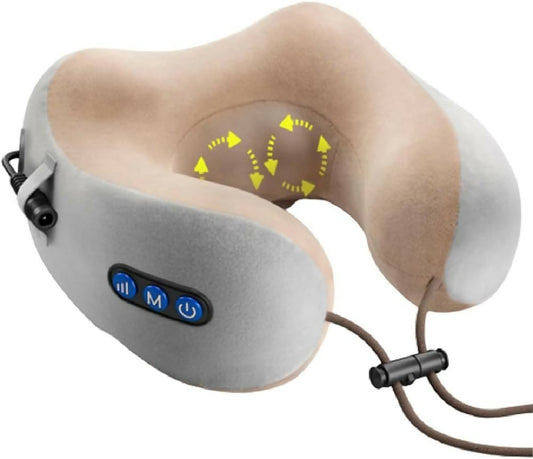 Rechargeable Neck Massager U-Shaped Pillow - Multifunctional Portable Shoulder - Cervical Relaxing Massage for Home Car Outdoor
