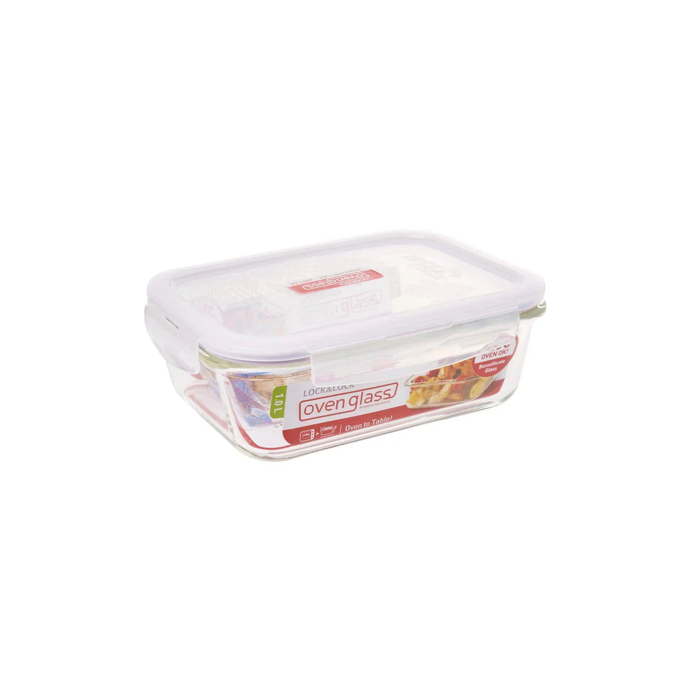 BOROSEAL-II HEAT RESISTANT GLASS RECTANGULAR 1.0 L LG445