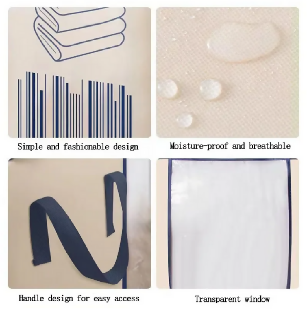 Heavy Quality Barcode Print Storage Bag Non Woven - Good for cloth storage