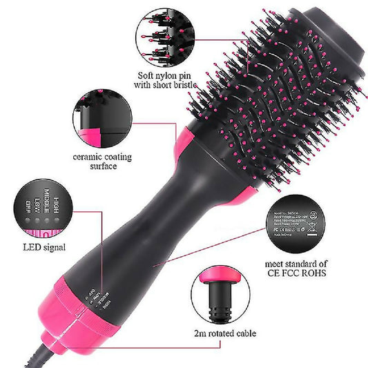One Step Hair Brush And Dryer - Hair Volumizer Styler Comb 1000W Hair Straightener Curler Roller - One Step Hair Curler