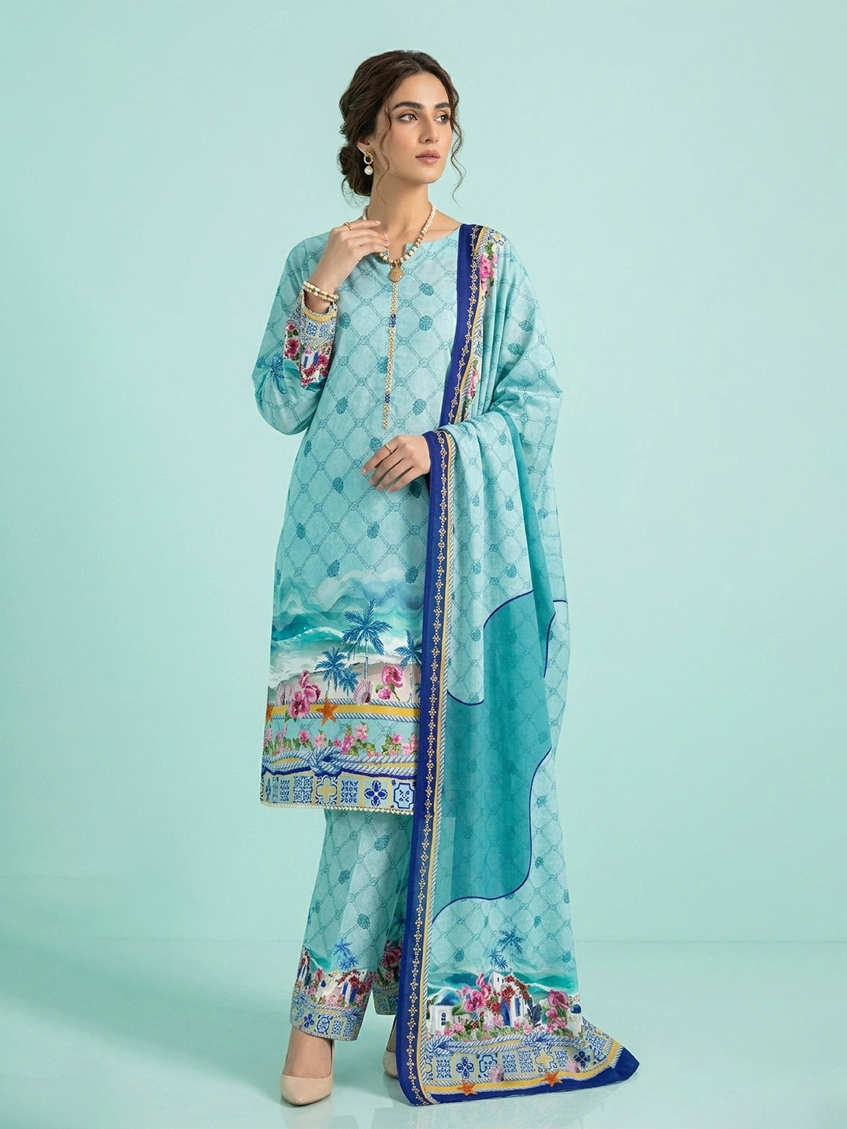 3Pcs Unstitched Marhaba Vol 02 Design 04