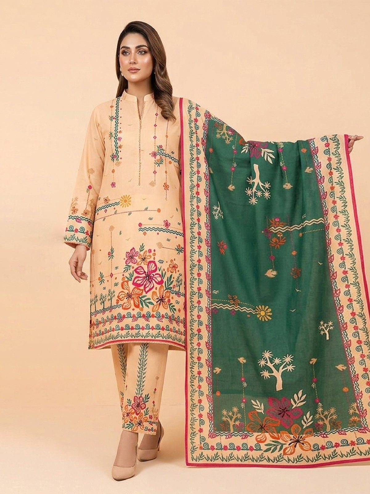 3Pcs Unstitched Marhaba Vol 02 Design 05