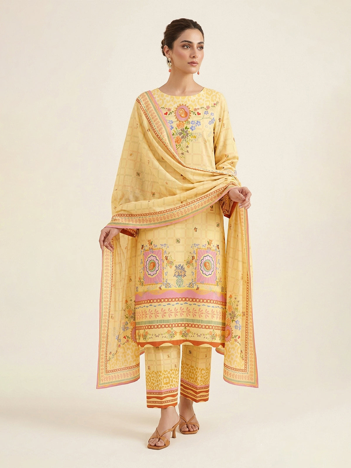 3Pcs Unstitched Marhaba Vol 02 Design 07