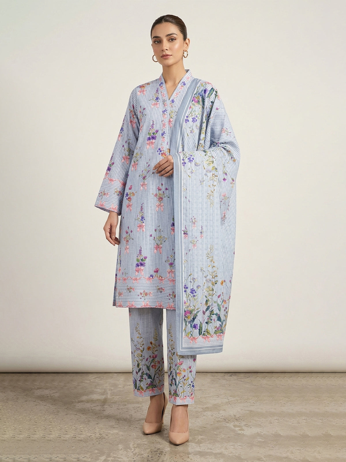 3Pcs Unstitched Marhaba Vol 02 Design 10