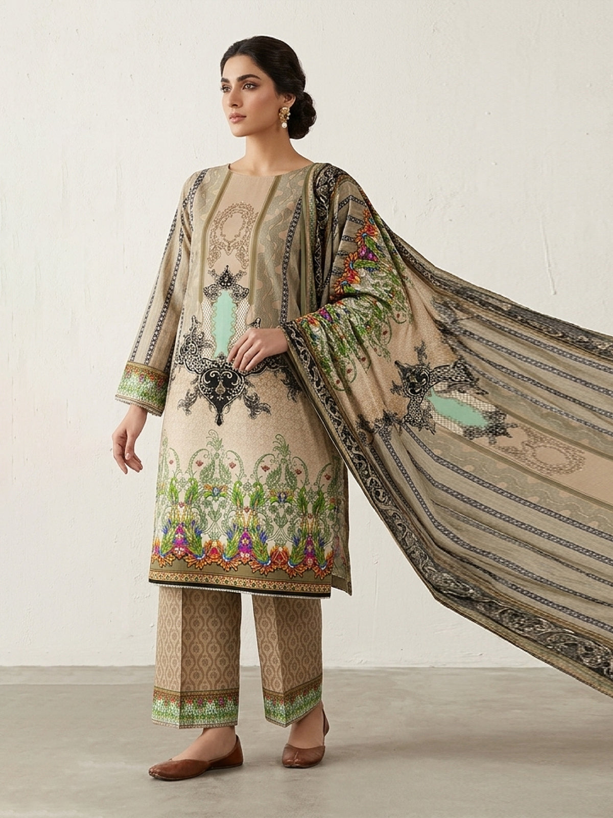 3Pcs Unstitched Marhaba Vol 03 Design 06