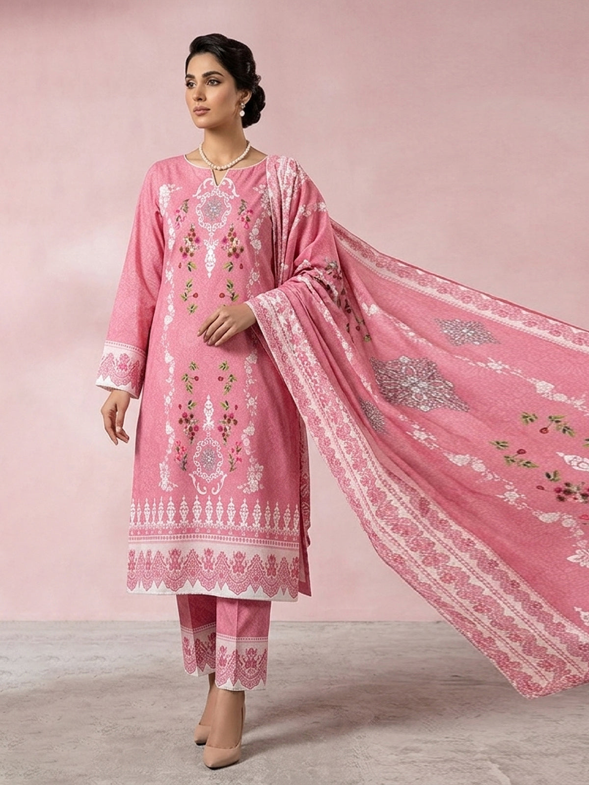 3Pcs Unstitched Marhaba Vol 03 Design 10