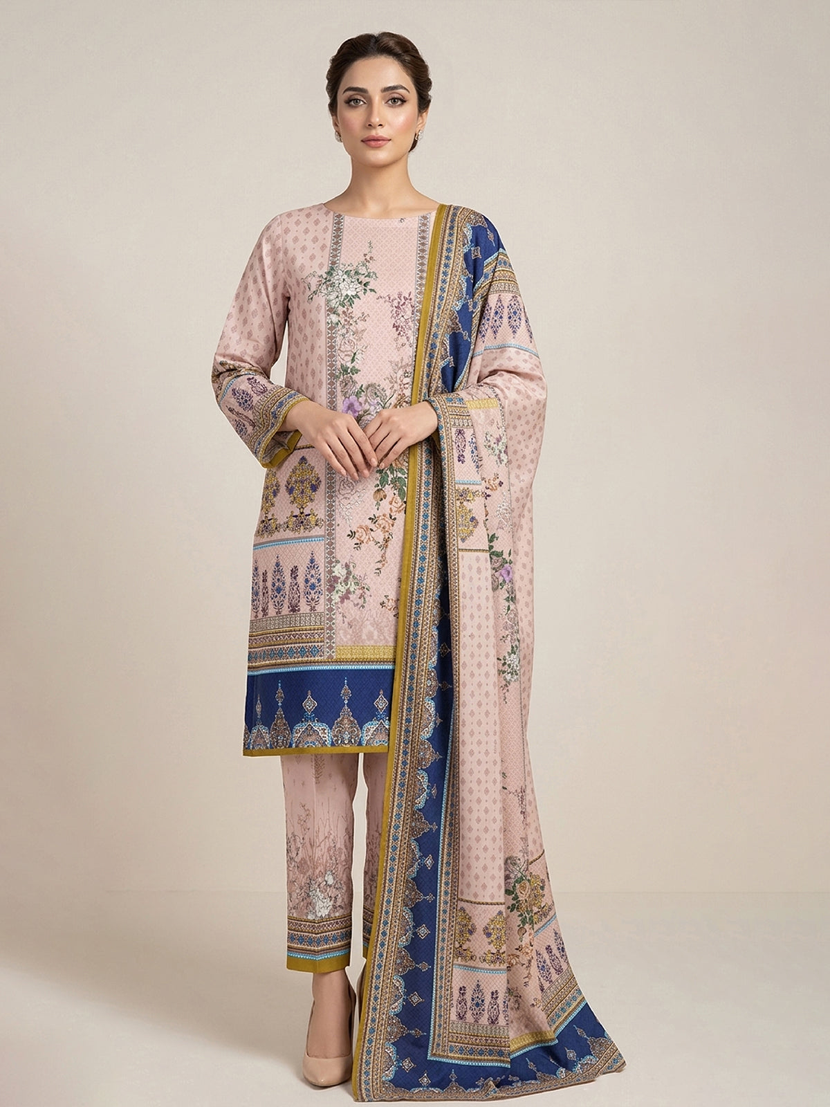 3Pcs Unstitched Marhaba Vol 04 Design 03