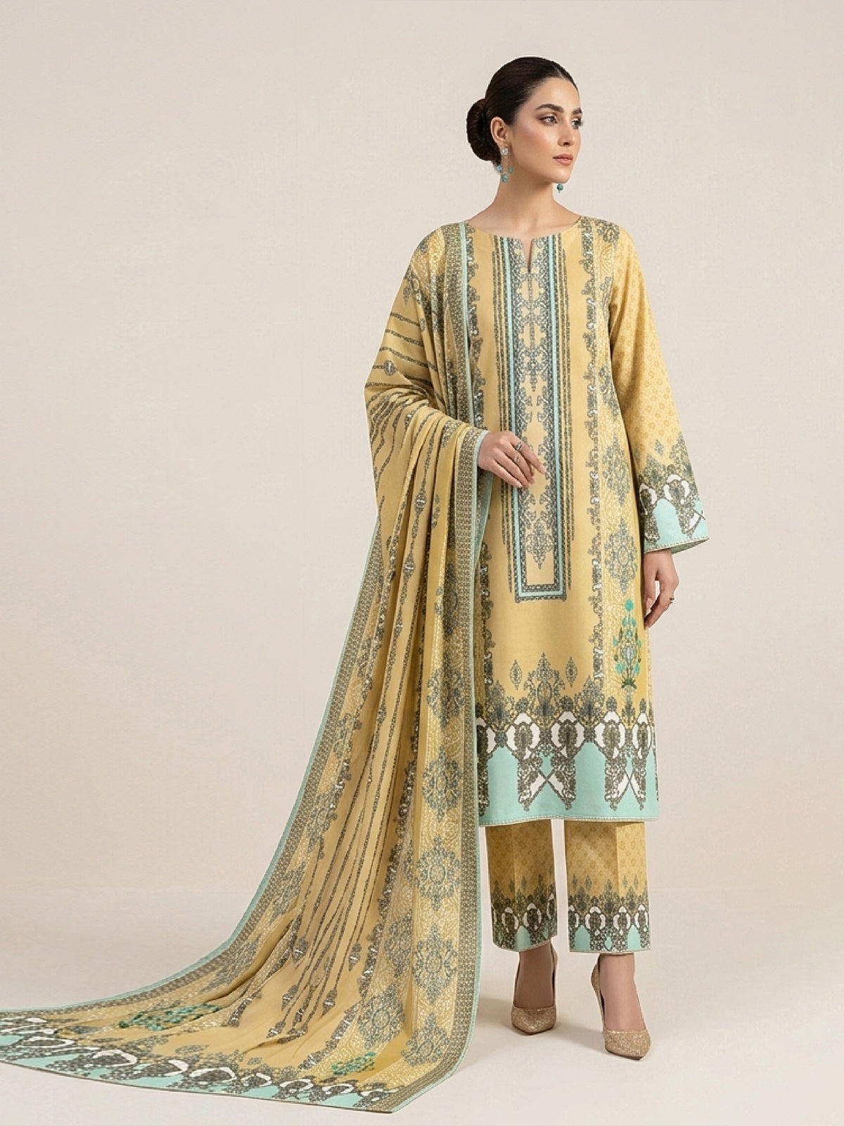3Pcs Unstitched Marhaba Vol 04 Design 06