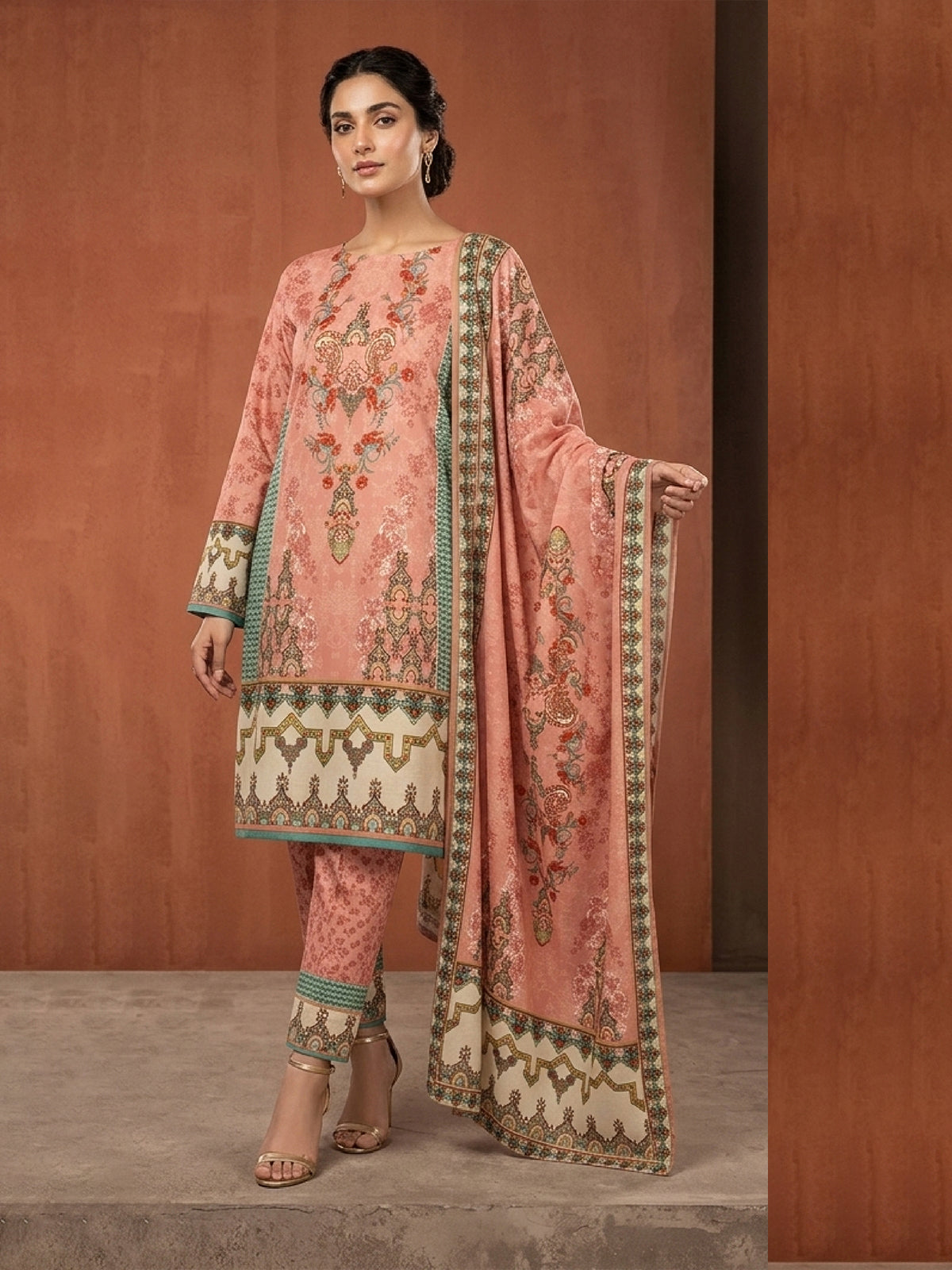 3Pcs Unstitched Marhaba Vol 04 Design 08