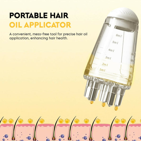 Oil Applicator - Scalp Hair Comb Oil Applicator - Portable Mini 6ml