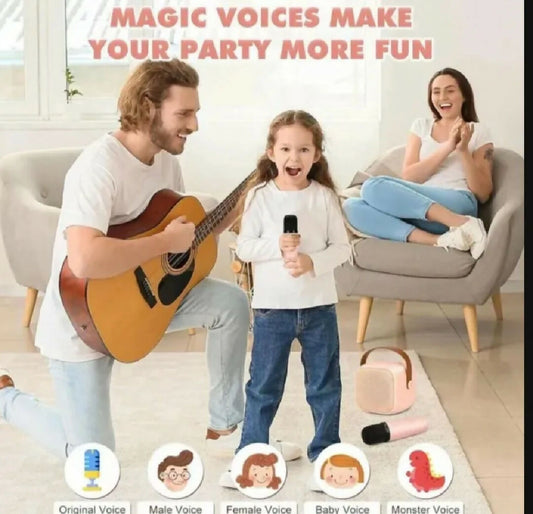 Mini K12 Qireless Microphone With Led Lights Speaker