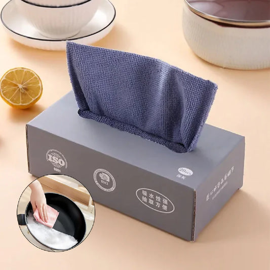 Microfiber Cleaning Cloth Pack of 20 - Tissue Box Packing - Multi-Purpose Cloths