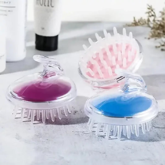 3 in 1 Combo Deal - 1 Derma Roller 0-5mm - Silicone Scalp Massage Brush - Oil Bottle