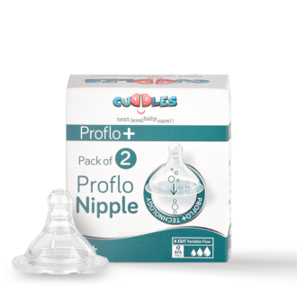 Cuddles Pack of 2 Essential Proflo Anticolic Nipple 6 Month+