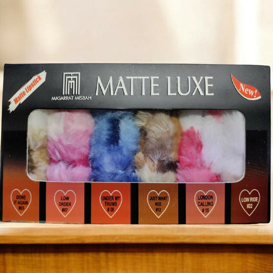 High Pigmented Fluffy Velvet Matte Lipstick - Pack of 6 - Soft Matte Finish
