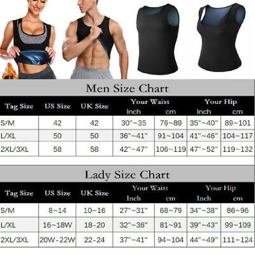 Sweat Shaper For Women Polymer Vest- Instantly Shapes And Slims - 2X Large