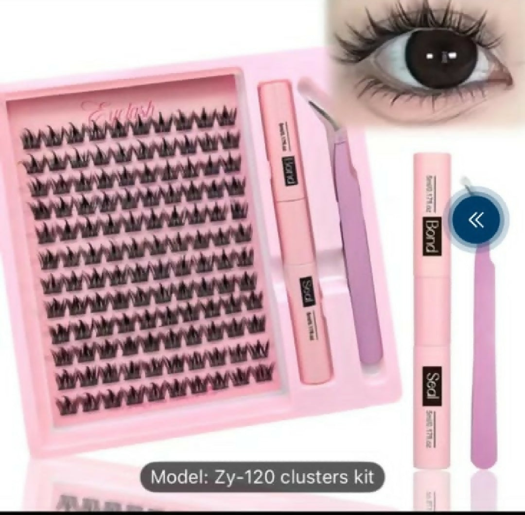 Flowering One Second Cluster Lashes Kit 1 Piece