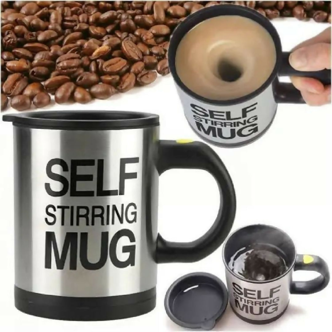 Self Stirring Coffee Mug Cup Funny Electric Stainless Steel Automatic Self Mixing Spinning Home Office Travel Cup
