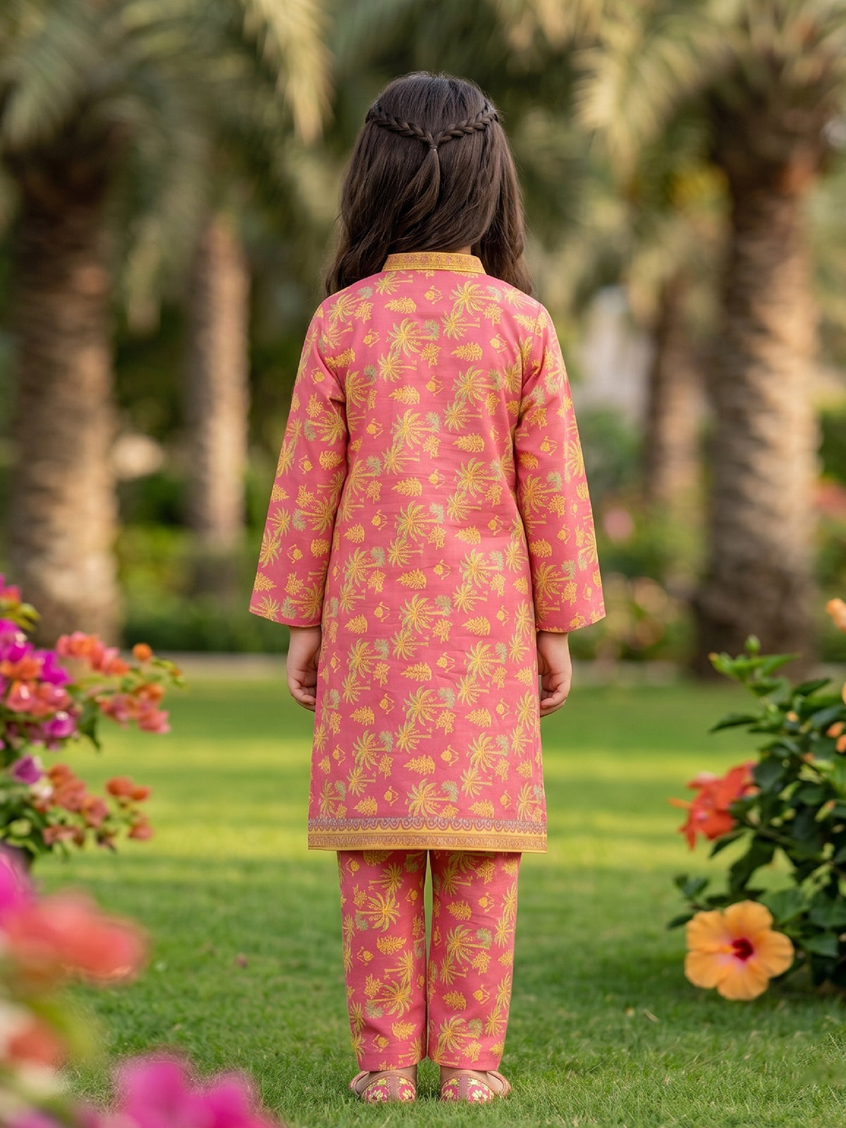 RWS-0012, Warm Pink Digital Print 2 Pcs